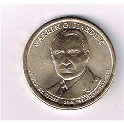 Warren Harding 2014-P Presidental Dollar
