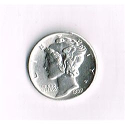 1939-D B/U Mercury Dime