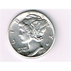 1942-D B/U Mercury Dime