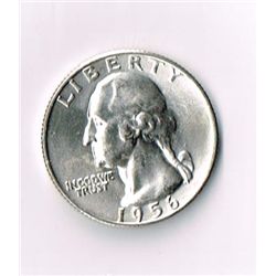1956-D B/U Washington Quarter