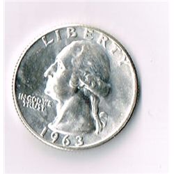1963 B/U Washington Quarter