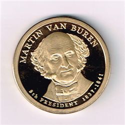 Martin Van Buren Proof Presidential Dollar