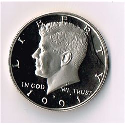 1991-S Proof Kennedy Half