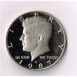 1987-S Proof Kennedy Half