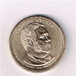 Chester Arthur 2012-P Presidental Dollar