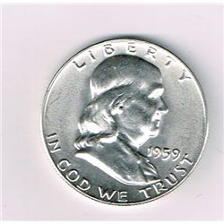 1959-D Franklin Half