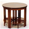 Image 1 : Edwardian circular mahogany nest of five tables…