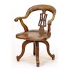 Image 1 : 1930s oak swivel office chair…