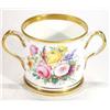 Image 1 : Victorian porcelain loving cup hand painted with a bunch of flowers and written to back 'Presente…