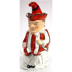 Hand painted Victorian Staffordshire Punch toby jug with detachable hat, 30cm high…