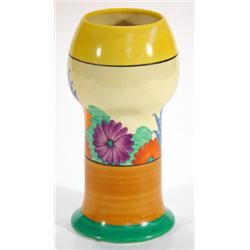 Clarice Cliff Bizarre Shape 269 Vase Hand Painted In The Gayday