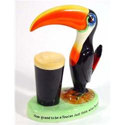 Hand painted Carltonware Guinness toucan 'Guinness Is Good For You', 15cm high…