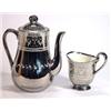 Image 1 : Mintons silver lustre coffee pot and milk jug…