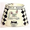 Image 1 : Art Deco style hand painted Copacabana crazy rabbit patterned ashtray, 10cm high, impressed marks…