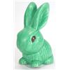 Image 1 : Large green glazed Sylvac seated rabbit, impressed marks to base, 28cm high…