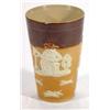 Image 1 : Royal Doulton salt glazed beaker decorated with hunting and drinking scenes, impressed mark to ba…