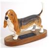 Image 1 : Hand painted connoisseur model 'Bassett Hound', 15cm high…