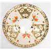 Image 1 : Large Royal Crown Derby circular tray hand painted and gilded with Imari style flowers, Royal Cro…