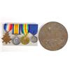 Image 1 : Military medal group comprising 1914-15 Star, Victory medal, 1914-18 War medal and Trinity C.N. C…