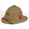 Green canvas military pith hat…