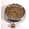 Image 1 : Brass and steel cased circular French car clock with eight day movement, 7cm diameter…