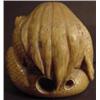 Image 2 : 1 IVORY NETSUKE WOMAN WITH BIRD IN BASKET, 1 5/8"H., GOOD COND...