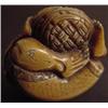 Image 3 : 1 IVORY NETSUKE WOMAN WITH BIRD IN BASKET, 1 5/8"H., GOOD COND...