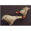 Image 1 : 2 TINY BIRDS, PAINTED ACCENTS, ONE IS 1"L, ONE IS 1.5"L, GOOD...