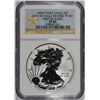 Image 1 : 2013-W AMERICAN SILVER EAGLE REVERSE PROOF NGC PF-69 FIRST RELEASE