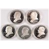 Image 1 : 5 STERLING SILVER 1 ONCE PROOF BICENTENNIAL
