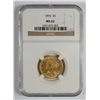 Image 1 : 1895 $5 GOLD LIBERTY NGC MS-62