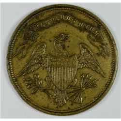UNITED STATES 1850'S PATTERN PROTOTYPE OF GAME COUNTER EAGLE HALF DOLLAR SIZE