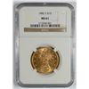 Image 1 : 1882-S $10 GOLD NGC MS-61 VIBRANT LUSTER