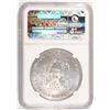 Image 4 : 2013 ( W ) AMERICAN SILVER EAGLE, NGC MS-70  GOLD STAR LABEL!