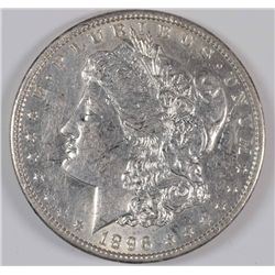 1896-O Morgan Dollar AU-58