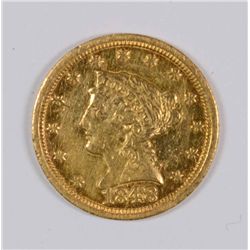 1848-C $2.5 Gold Liberty AU+