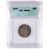 Image 1 : 1876 SEATED QUARTER, ICG MS-62  NICE COLOR!