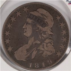 1819 Bust Half Dollar F P.Q.