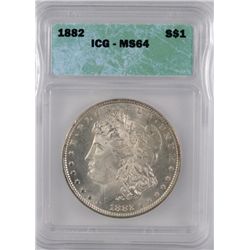 1882 Morgan Dollar ICG MS-64