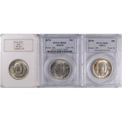 1949 (P,D,S) Booker T Washington Commen Half Dollar NGC/PCGS MS-65