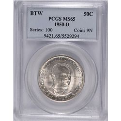 1950-D Booker T Washington Commen Half Dollar PCGS MS-65