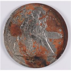 1842 Seated Dollar VF (Damaged)