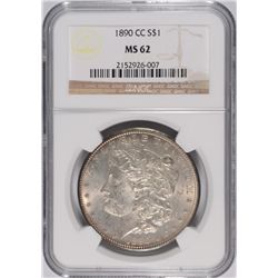 1890-CC Morgan Dollar NGC MS-62