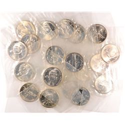 (20) ONE ROLL WASHINGTON 90% SILVER COMMEMORATIVE HALVES MS-69-70  GEM BU COINS