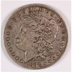 1888-O MORGAN SILVER DOLLAR, XF  "HOT LIPS" VARIETY  RARE!