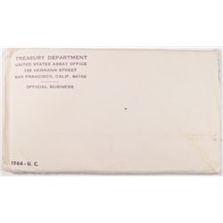 1964 U.S. MINT UNCIRCULATED  SET IN ORIGINAL MINT ENVELOPE