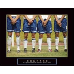 Courage Soccer Players Sport Photo Print