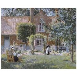 Gari Melchers Floral Art Print Unpretentious Garden