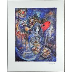 Marc Chagall Moonlight Bouquet Art Print