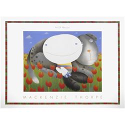 Mackenzie Thorpe 'WITH GEMMA' Lithograph